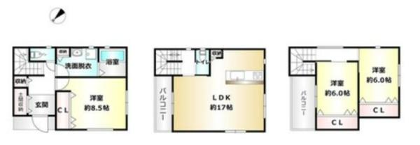 摂津市浜町の中古一戸建て