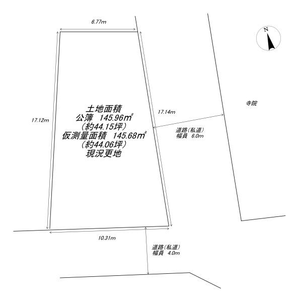 京都市北区紫野郷ノ上町の土地
