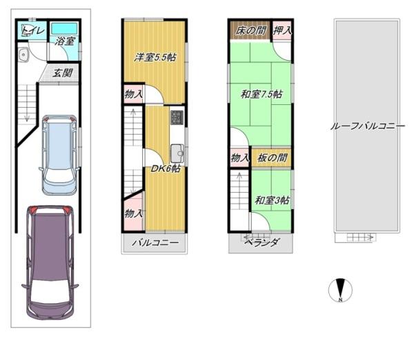 寝屋川市萱島東２丁目の中古一戸建