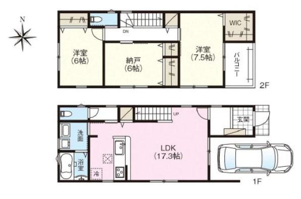 茨木市上郡１丁目の新築一戸建
