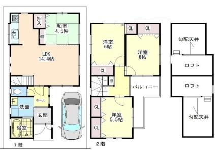 茨木市上郡２丁目の中古一戸建て