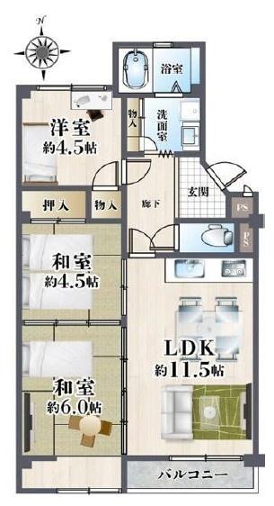 メゾン茨木主原１号棟