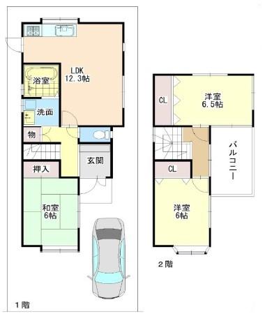 茨木市中津町の中古一戸建