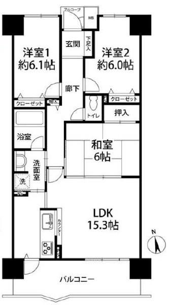 コスモ茨木シティフォルム　７階