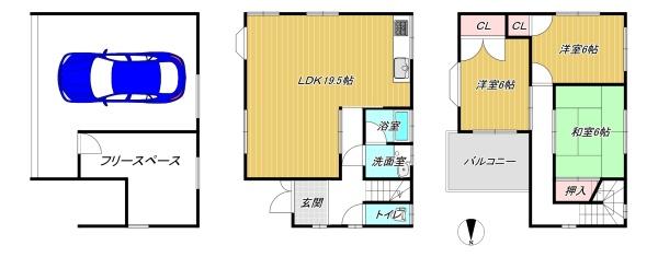 茨木市東奈良１丁目の中古一戸建て