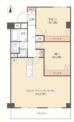 グリーンタウン茨木7番館 5階