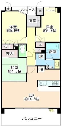 カサーレ茨木園田町　５階