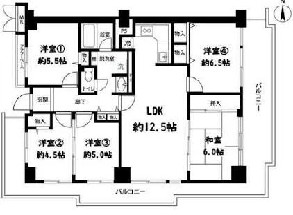 カルチェ茨木　４階