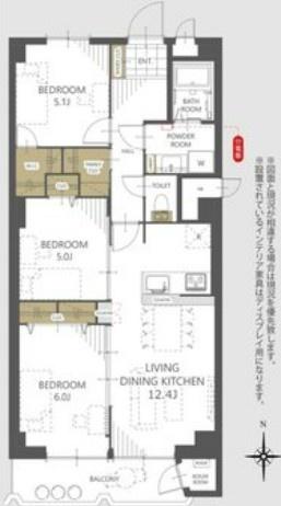 ダイヤシャトー千里　３階