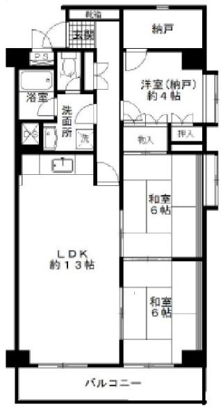 千里丘ビューハイツ　３階