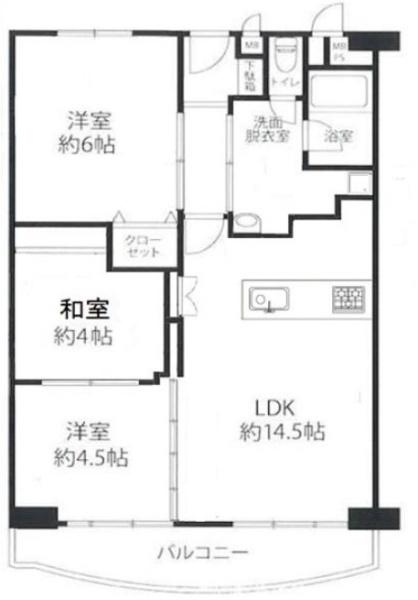 南茨木駅前ハイタウンＧ棟　４階