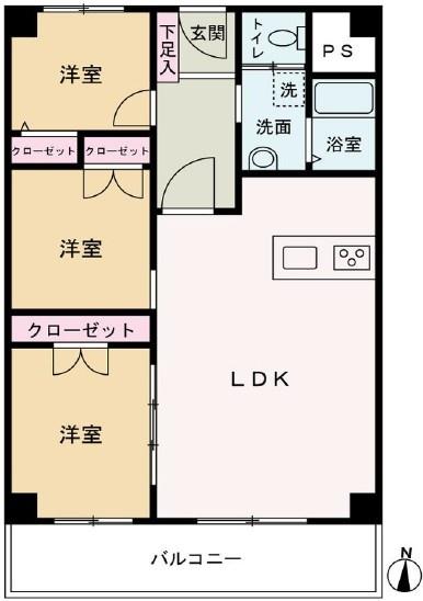ローレルハイツ茨木総持寺２号棟　３階