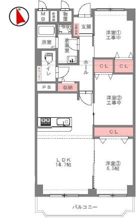 ローレルハイツ茨木壱号棟 2階
