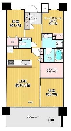 イニシア茨木プレシアスコート　３階