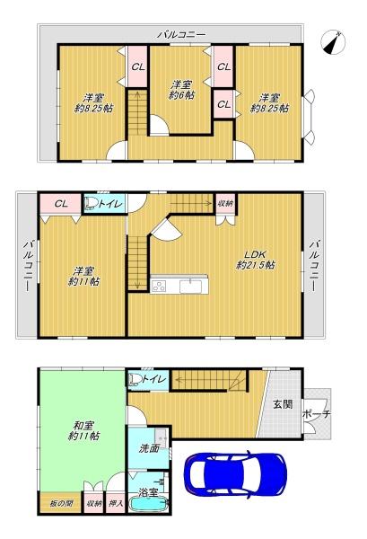 枚方市渚元町の中古一戸建て