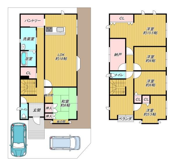 枚方市茄子作北町　中古戸建