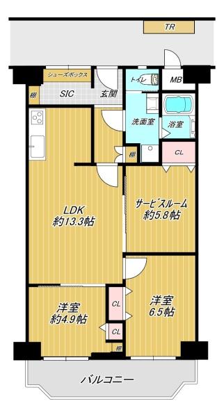 ローレルハイツ茨木総持寺２号棟　７階