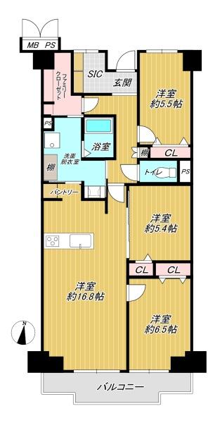 朝日プラザ千里北Ａ棟　５階