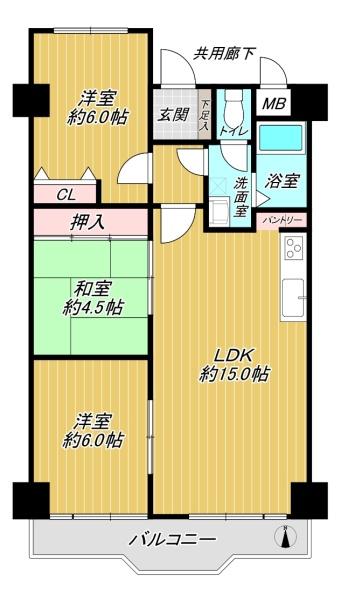 阪急南茨木ハイタウン東奈良高層住宅 E棟 8階