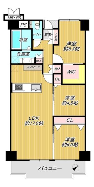 朝日プラザ千里北D棟 7階