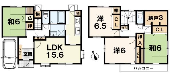 野洲市五条の中古一戸建