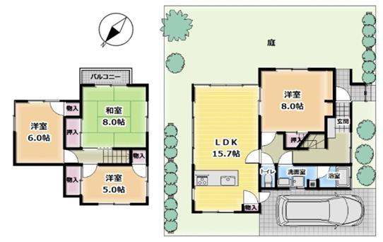 草津市若草６丁目の中古一戸建
