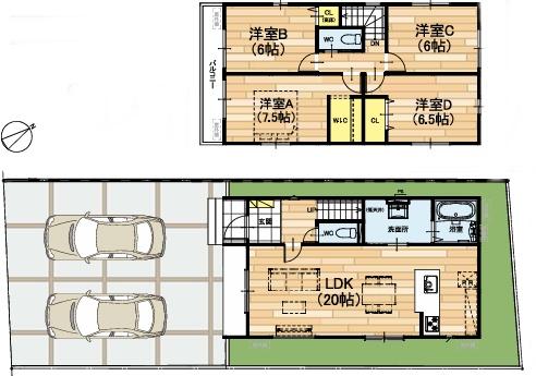 栗東市目川の新築一戸建