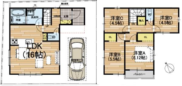 野洲市久野部の新築一戸建
