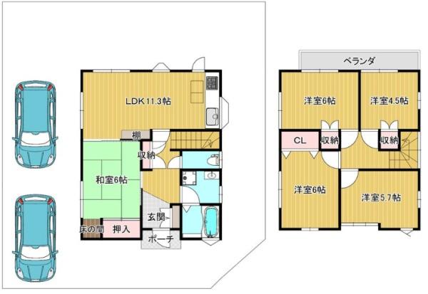 守山市二町町の中古一戸建