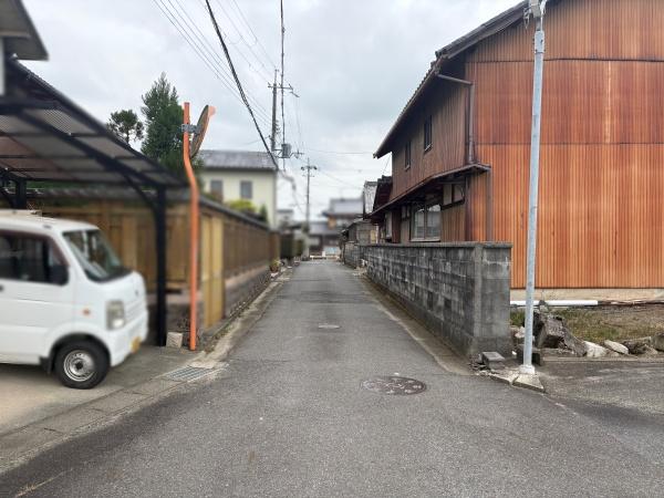 野洲市須原の土地(前面道路含む現地写真)