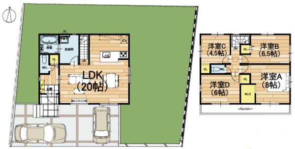 大津市大平２丁目の新築一戸建