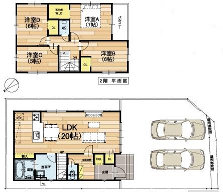 草津市川原３丁目の新築一戸建