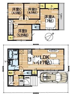 野洲市栄の新築一戸建