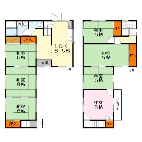 野洲市八夫の中古一戸建て