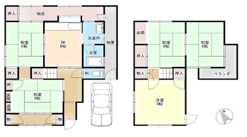 草津市上笠２丁目の中古一戸建て