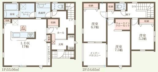 草津市矢倉1丁目の新築一戸建