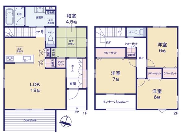 岡崎市岩津町1期　新築戸建全2棟　1号棟