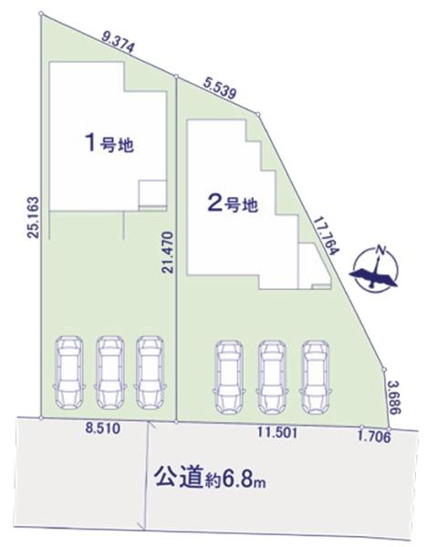 岡崎市岩津町1期　新築戸建全2棟　1号棟