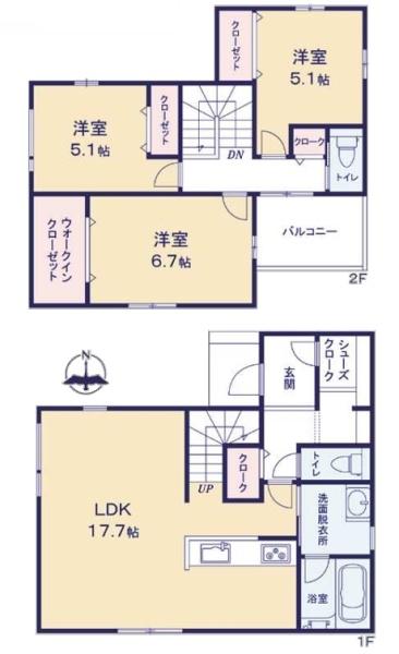 岡崎市若松西1期　戸建　２号棟