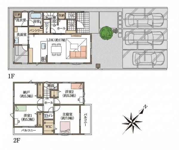 岡崎市中島町　新築戸建　3号棟