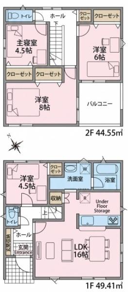 岡崎市国正町字竹之下　新築戸建　3号棟