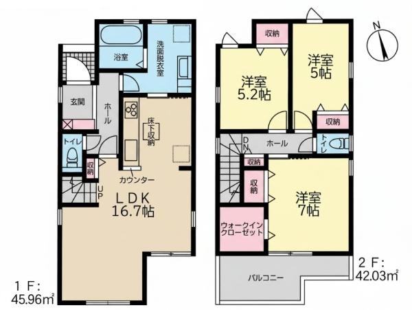 岡崎市緑丘３丁目　新築戸建　１号棟