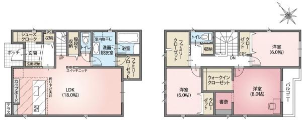 岡崎市矢作町　新築戸建　1号棟