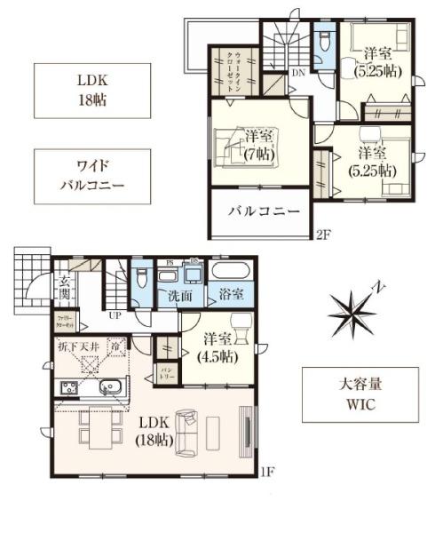 安城市赤松町4期　新築戸建　2号棟
