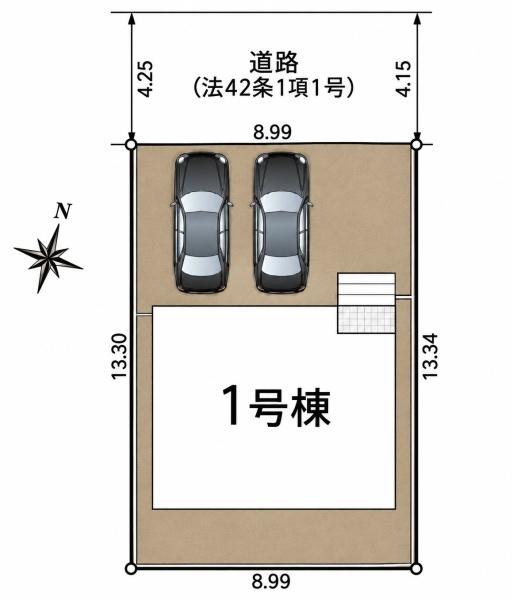 岡崎市上地町第10　新築戸建　1号棟