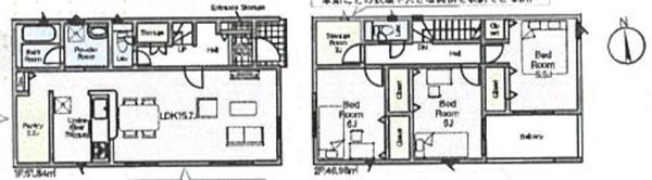 西尾市一色町　新築戸建第３号棟