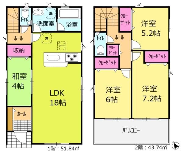 西尾市一色町味浜上乾地　新築建売15号棟
