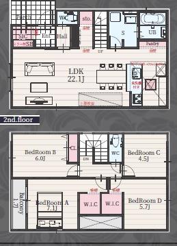 岡崎市上里　新築戸建1号棟