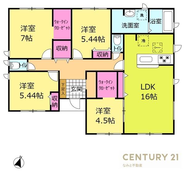 西尾市一色町中外沢ロノ割　新築一戸建　1号棟