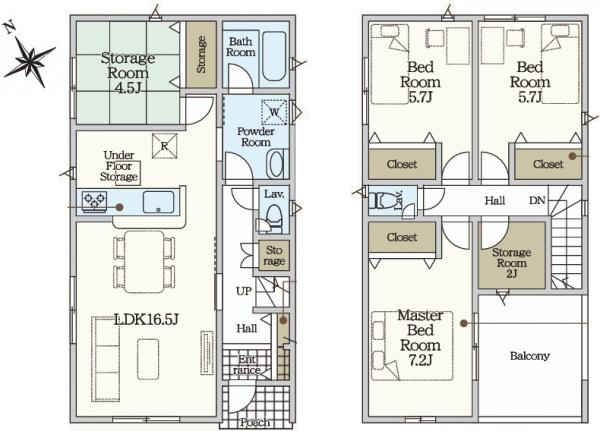 岡崎市本宿台新築戸建　全5棟　1号棟
